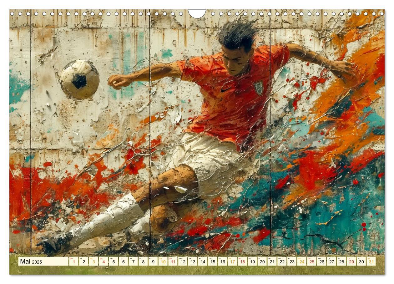 Bild: 9783383801228 | Fußball Graffiti - sportliche Kunst (Wandkalender 2025 DIN A3...