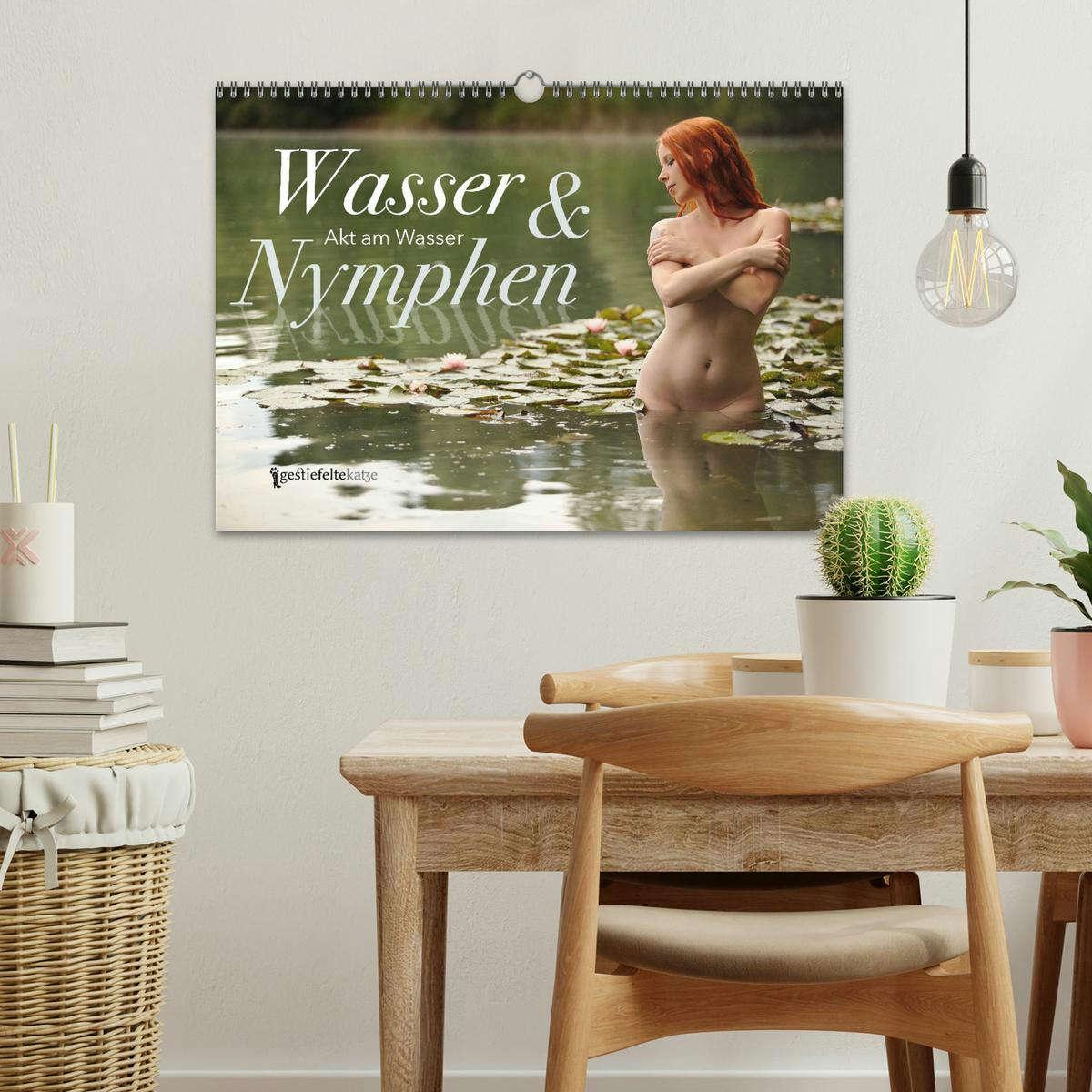 Bild: 9783435539970 | Wasser und Nymphen - Akt am Wasser (Wandkalender 2025 DIN A3 quer),...