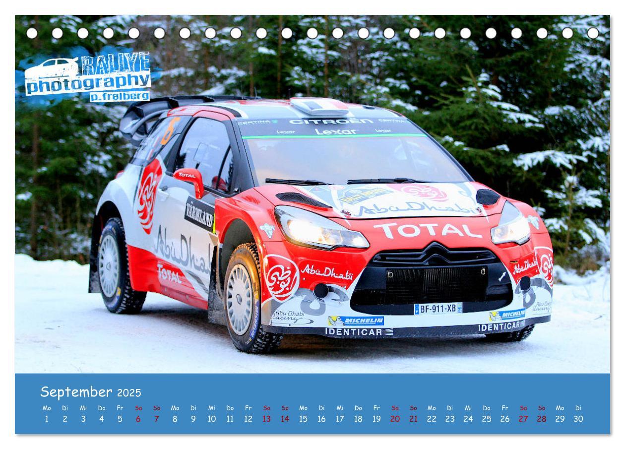 Bild: 9783435341092 | WRC Schweden White Open 2025 (Tischkalender 2025 DIN A5 quer),...