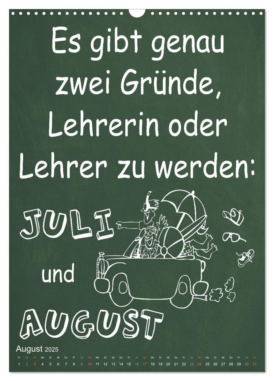 Bild: 9783435902927 | Coole Lehrersprüche (Wandkalender 2025 DIN A3 hoch), CALVENDO...