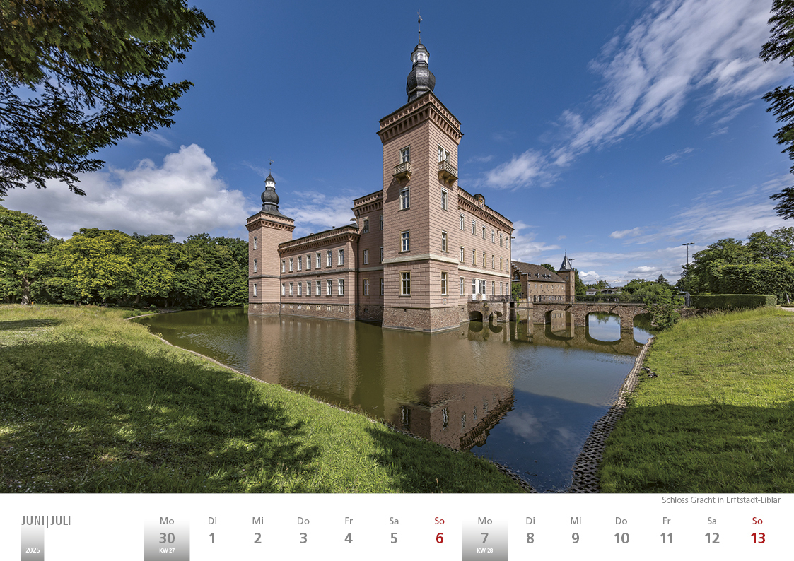 Bild: 9783965352063 | Rheinland 2025 Wandkalender A4 quer Spiralbindung 28 Blatt mit 56...