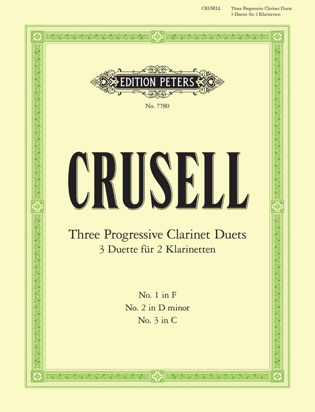 Cover: 9790577085487 | 3 Duette für 2 Klarinetten [3 Progressive Clarinet Duets] | Crusell