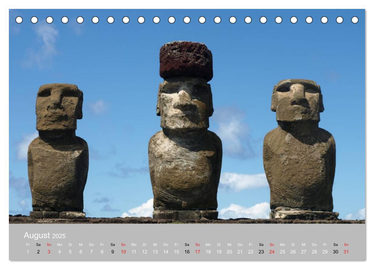 Bild: 9783435820337 | MOAI - steinerne Wächter der Osterinsel (Tischkalender 2025 DIN A5...