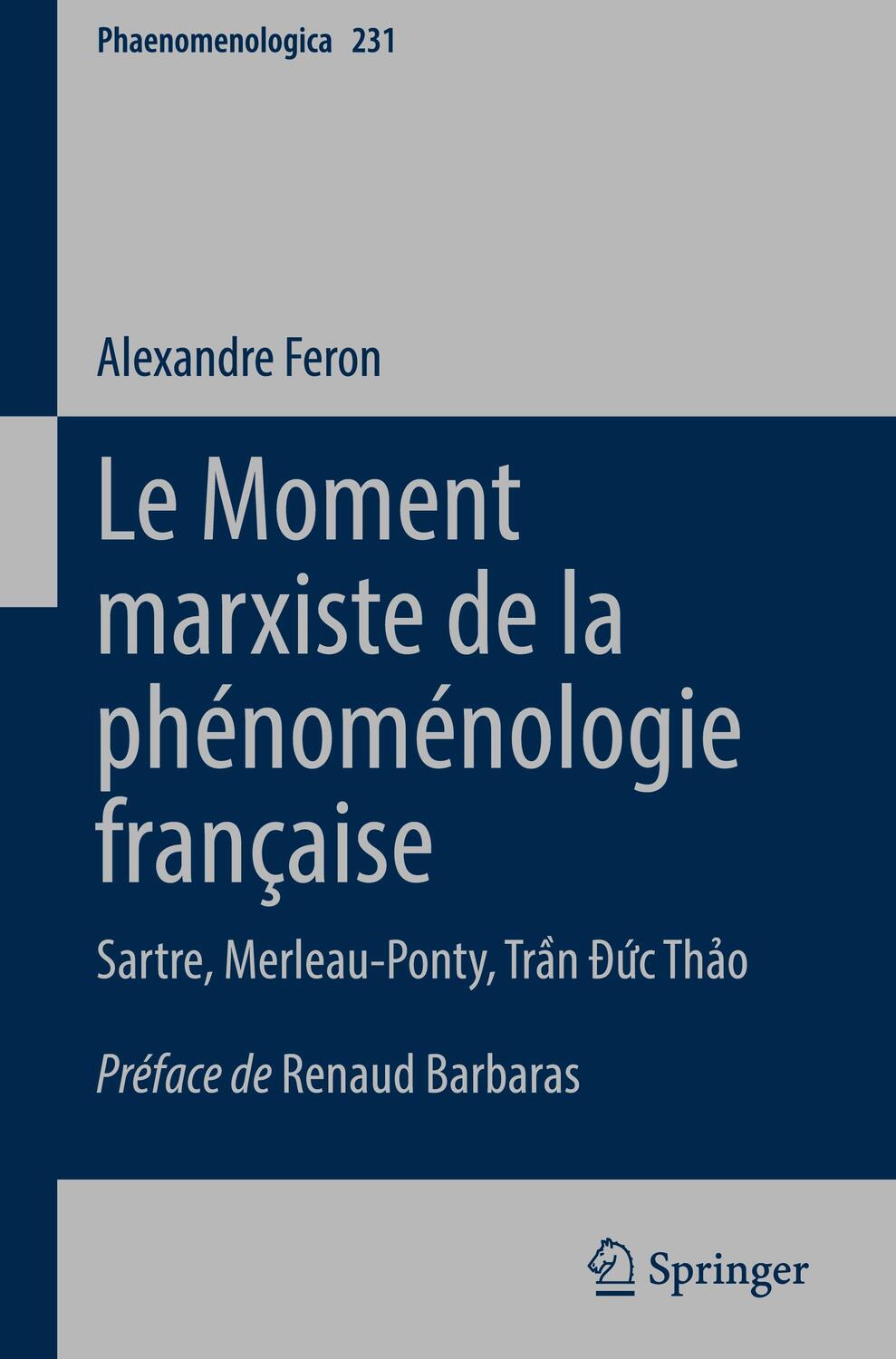Cover: 9783030706890 | Le Moment marxiste de la phénoménologie française | Alexandre Feron