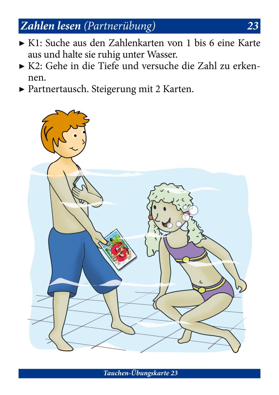 Bild: 9783944824154 | Schwimmen lernen 02. Tauchen. Laminiert | Spielen &amp; Lernen mit Kindern