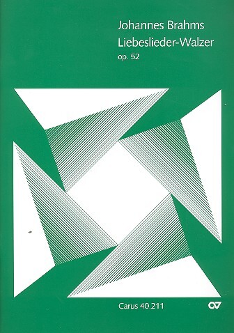 Cover: 9790007065317 | Brahms: Liebeslieder-Walzer op. 52 | Johannes Brahms | Partitur | 1998