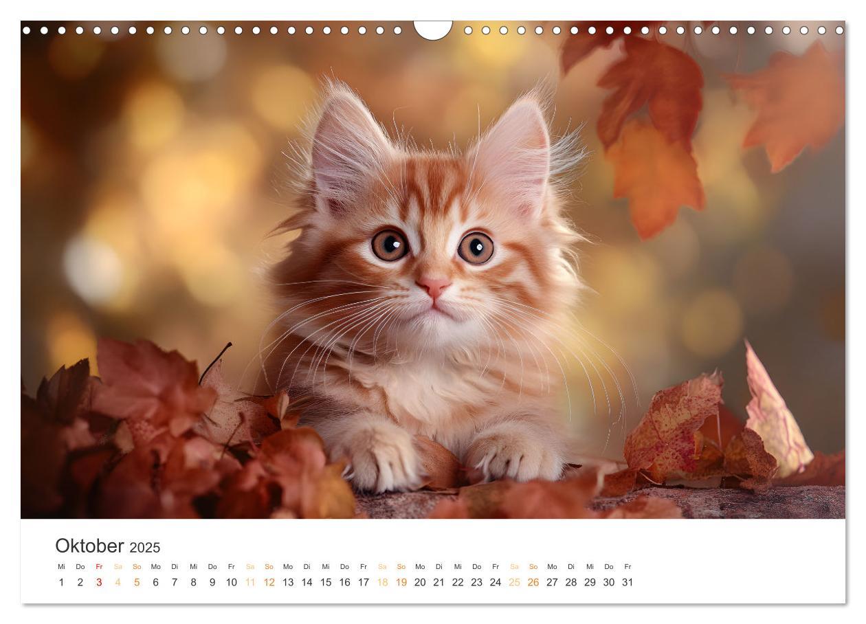 Bild: 9783457207994 | Zauberhafte Katzenbabys (Wandkalender 2025 DIN A3 quer), CALVENDO...