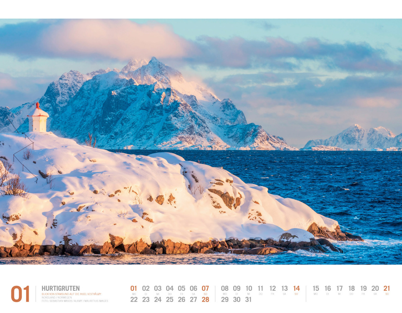 Bild: 9783838424446 | Hurtigruten - Unterwegs zwischen Bergen und Kirkenes Kalender 2024