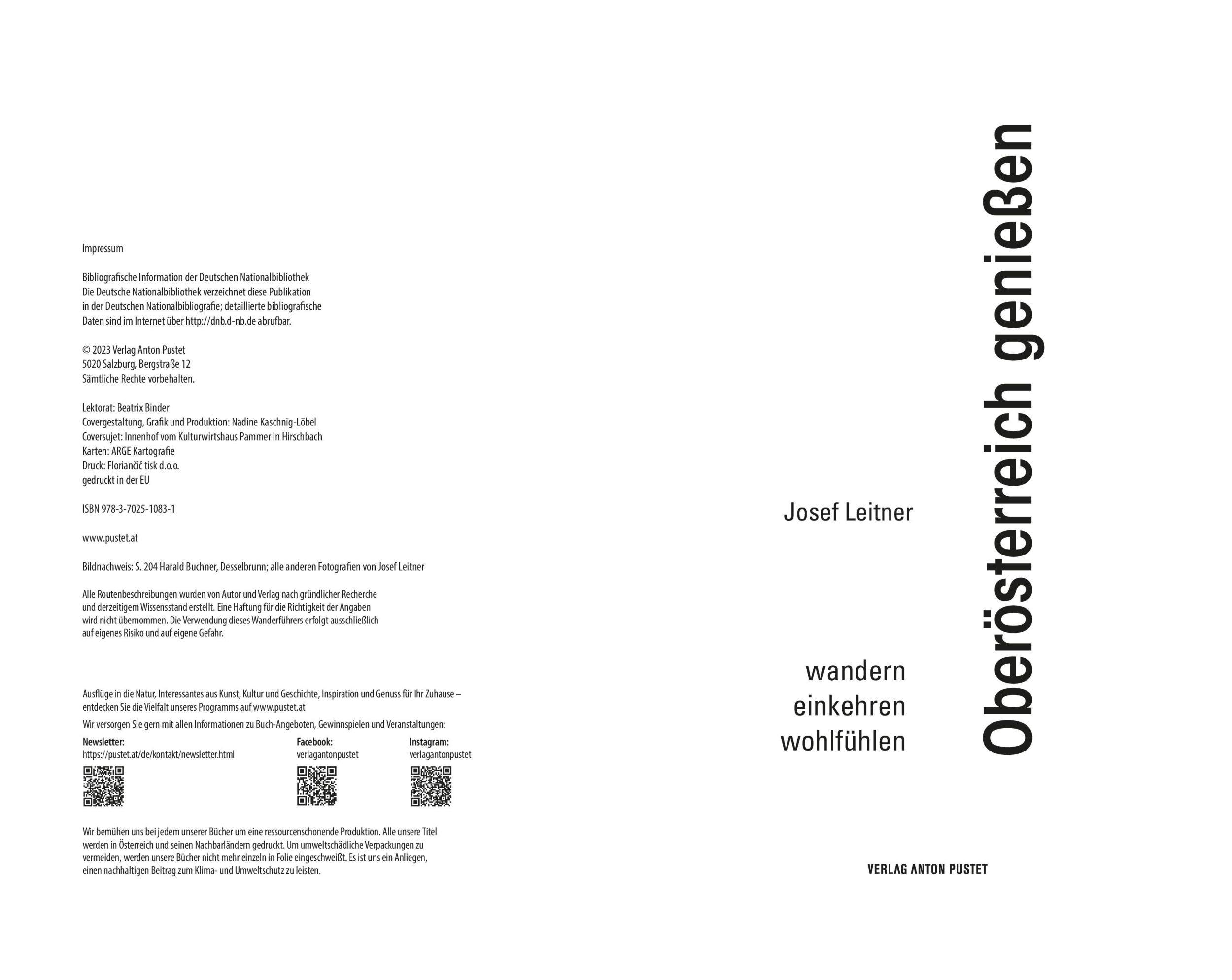 Bild: 9783702510831 | Oberösterreich genießen | Josef Leitner | Taschenbuch | 232 S. | 2023