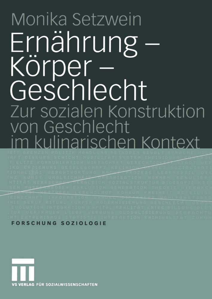 Cover: 9783810041227 | Ernährung - Körper - Geschlecht | Monika Setzwein | Taschenbuch | 2004