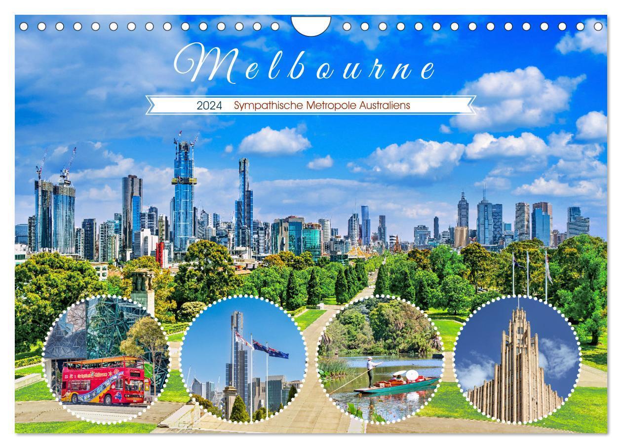 Cover: 9783383731952 | Melbourne - Sympathische Metropole Australiens (Wandkalender 2024...