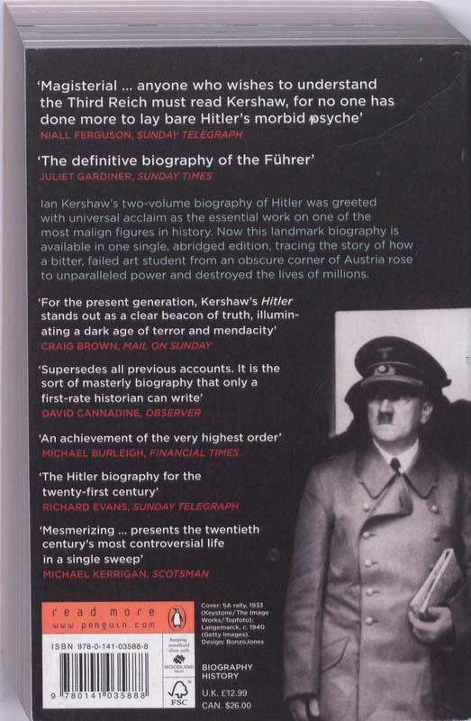 Rückseite: 9780141035888 | Hitler | Ian Kershaw | Taschenbuch | Englisch | 2010