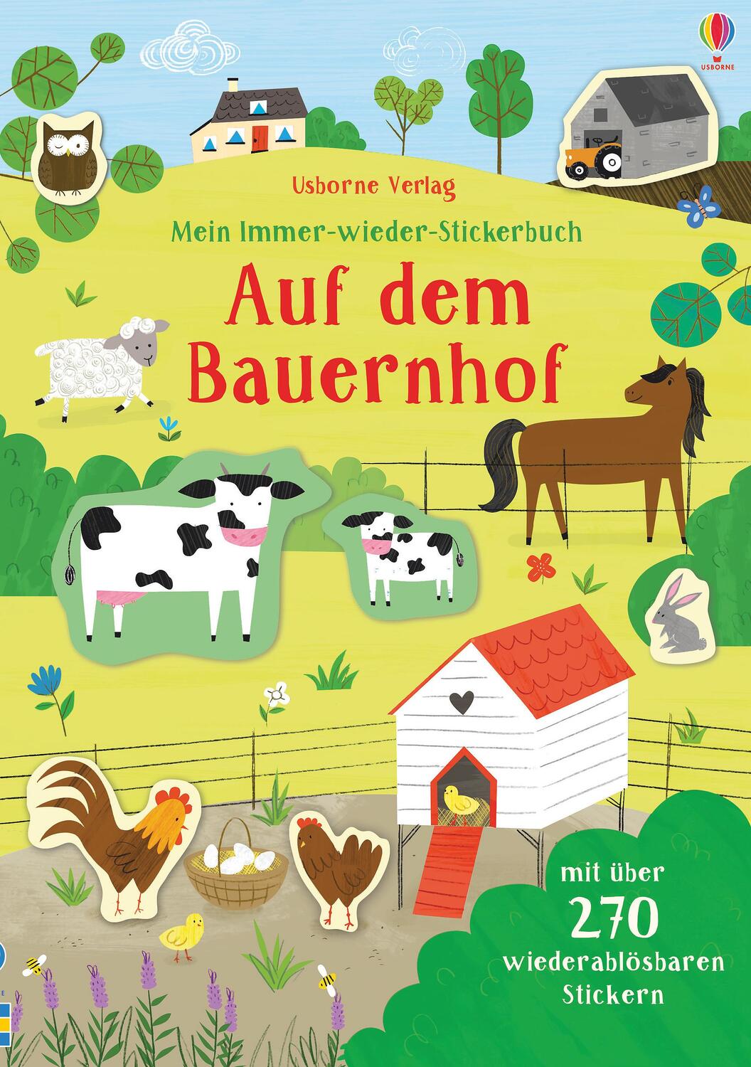 Cover: 9781789411720 | Mein Immer-wieder-Stickerbuch: Auf dem Bauernhof | Jessica Greenwell