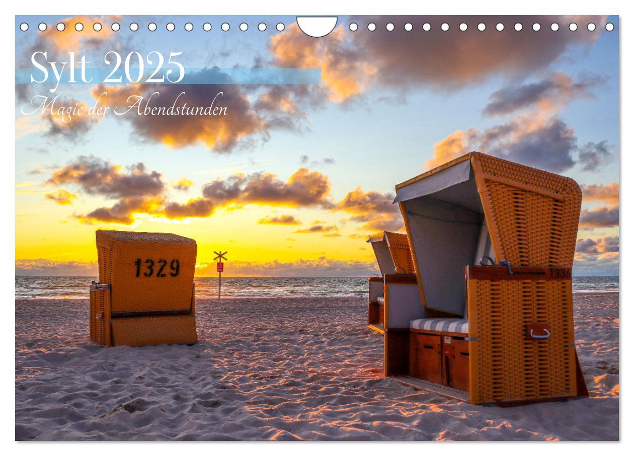 Cover: 9783383848353 | Sylt - Magie der Abendstunden (Wandkalender 2025 DIN A4 quer),...