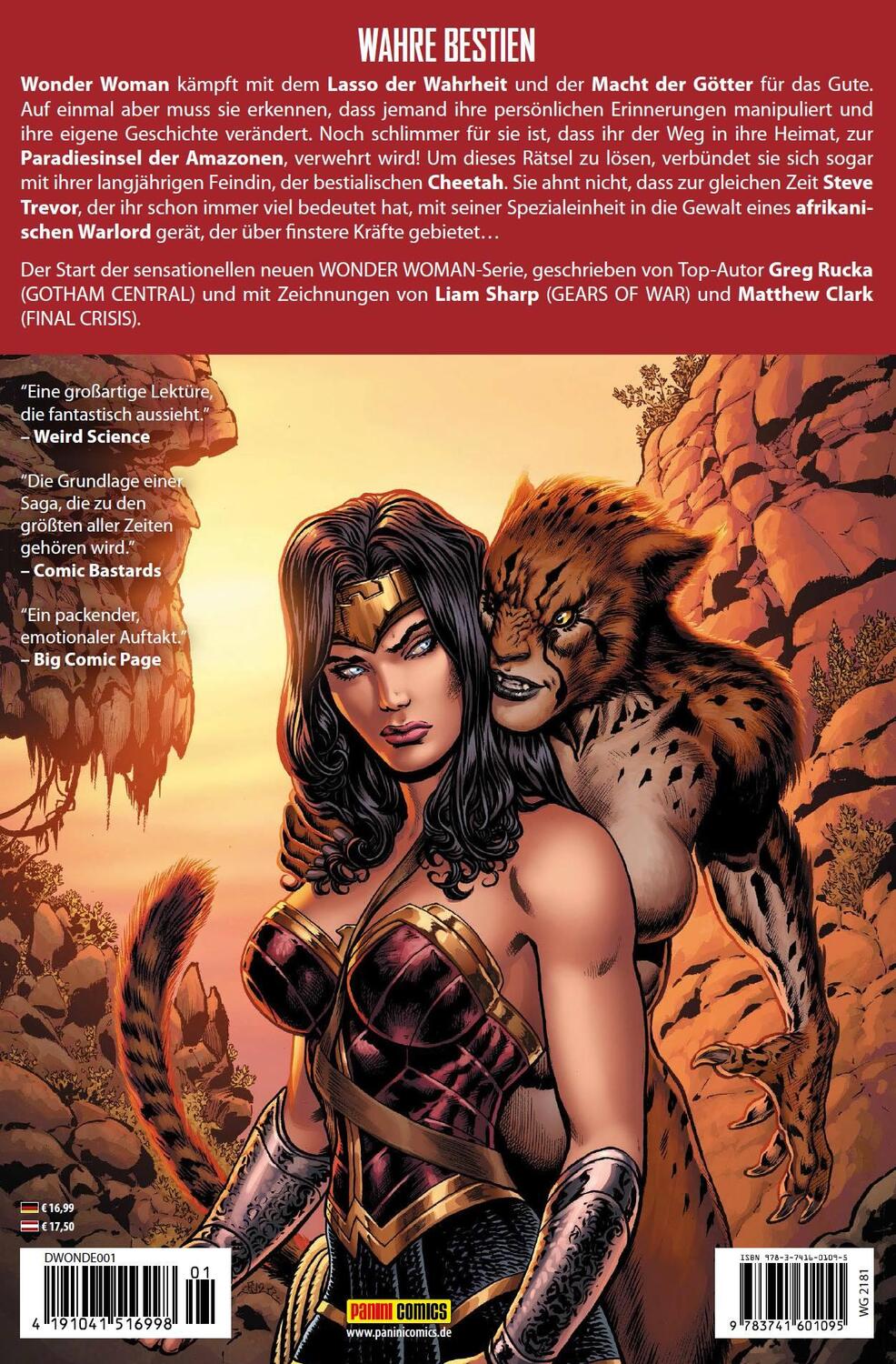 Rückseite: 9783741601095 | Wonder Woman 01 (2. Serie): Die Lügen | Greg Rucka (u. a.) | Buch