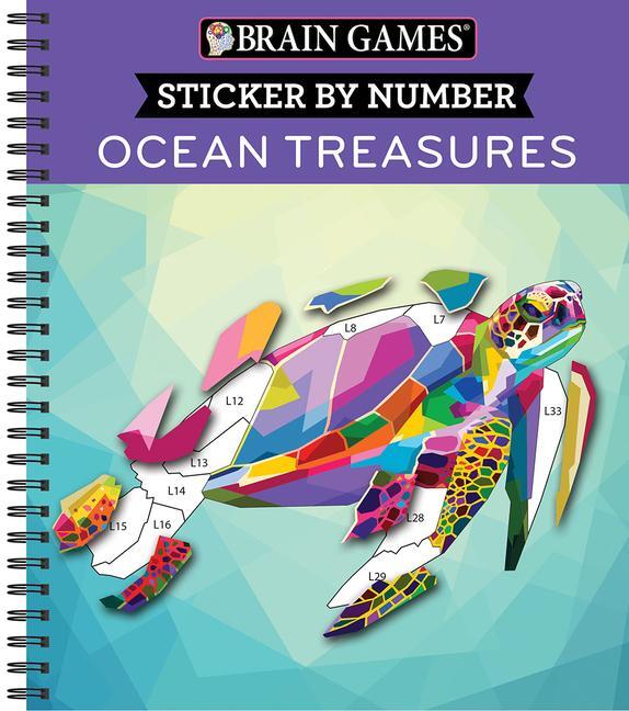 Cover: 9781645580348 | Brain Games - Sticker by Number: Ocean Treasures | Ltd (u. a.) | Buch