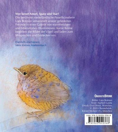 Rückseite: 9783963040368 | Mein kleines Buch der Vögel | Loes Botman | Buch | 14 S. | Deutsch