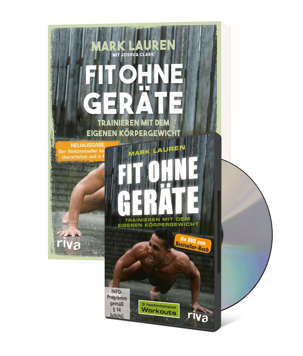 Cover: 9783742307217 | Fit ohne Geräte (Buch + DVD) | Mark Lauren (u. a.) | Taschenbuch