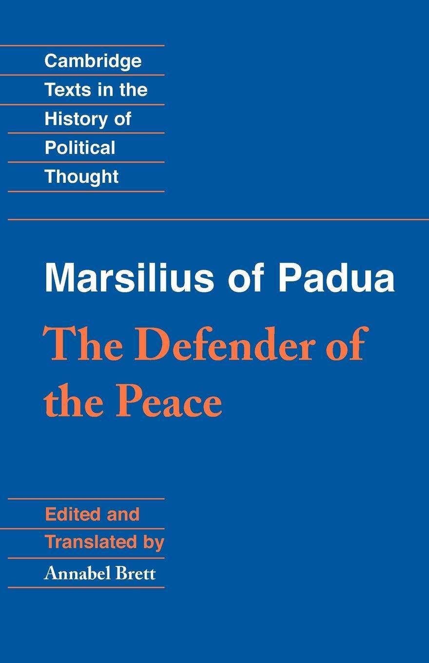 Cover: 9780521789110 | Marsilius of Padua | The Defender of the Peace | Annabel Brett | Buch
