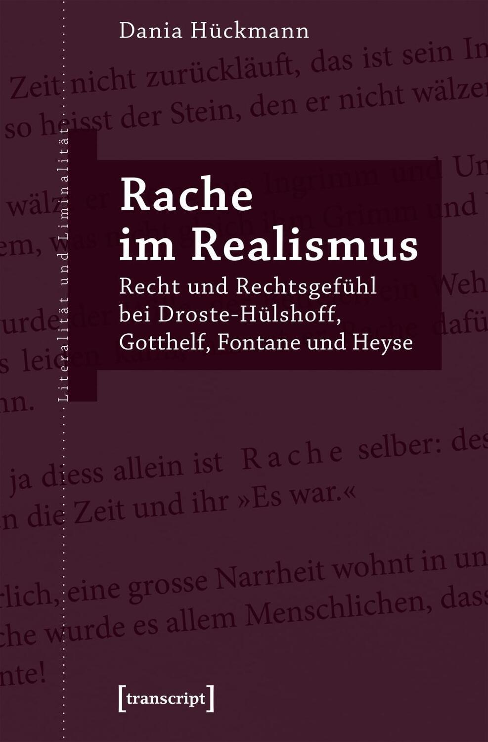Cover: 9783837646351 | Rache im Realismus | Dania Hückmann | Taschenbuch | 218 S. | Deutsch