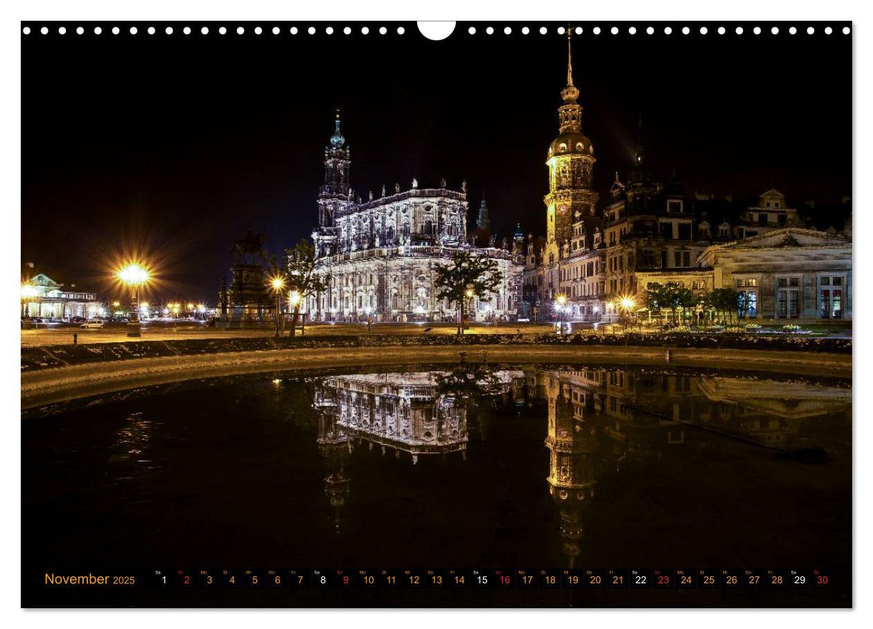 Bild: 9783435704910 | Eine Nacht in Dresden (Wandkalender 2025 DIN A3 quer), CALVENDO...