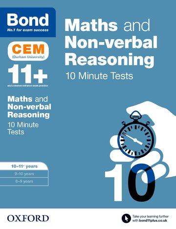 Cover: 9780192746863 | Bond 11+: Maths &amp; Non-verbal reasoning: CEM 10 Minute Tests: Ready...