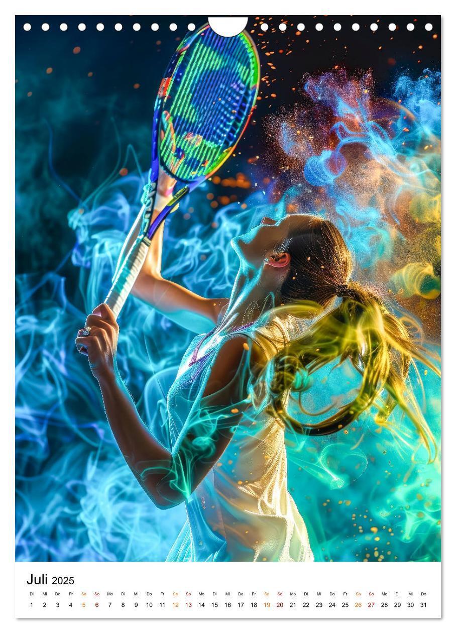 Bild: 9783457156018 | Tennis kreativ (Wandkalender 2025 DIN A4 hoch), CALVENDO...