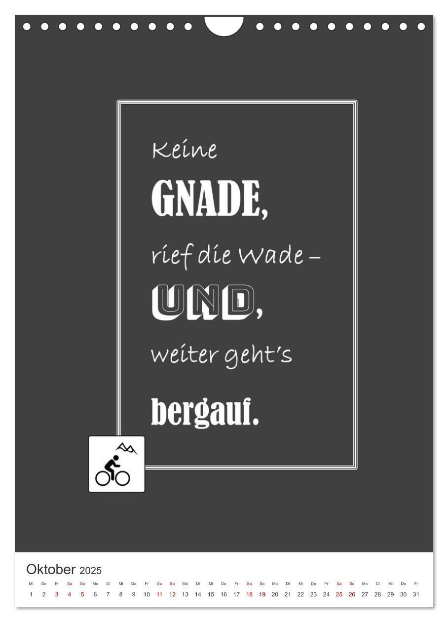 Bild: 9783435916955 | Markante, freche Sprüche rund ums Radfahren (Wandkalender 2025 DIN...