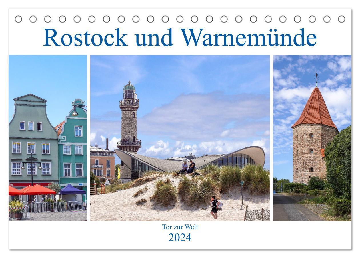 Cover: 9783675686328 | Rostock und Warnemünde - Tor zur Welt (Tischkalender 2024 DIN A5...