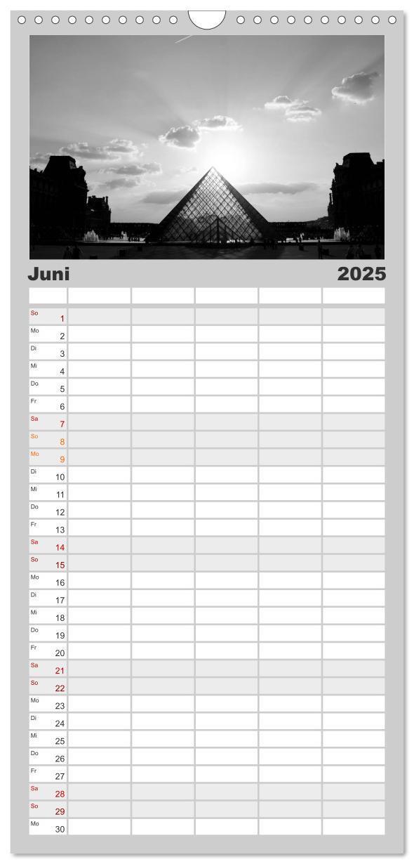 Bild: 9783457122341 | Familienplaner 2025 - BLACK 'N WHITE mit 5 Spalten (Wandkalender,...