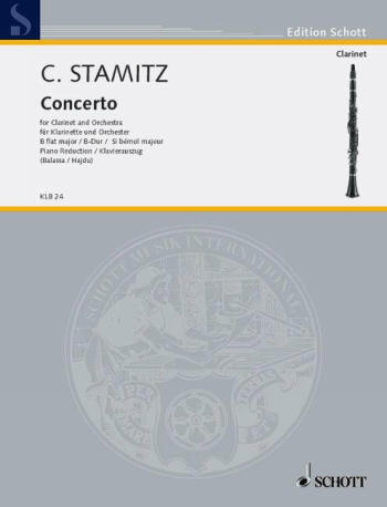 Cover: 9790001118798 | Konzert B-Dur Fur Klarinette Und Orchester | Carl Stamitz | Buch