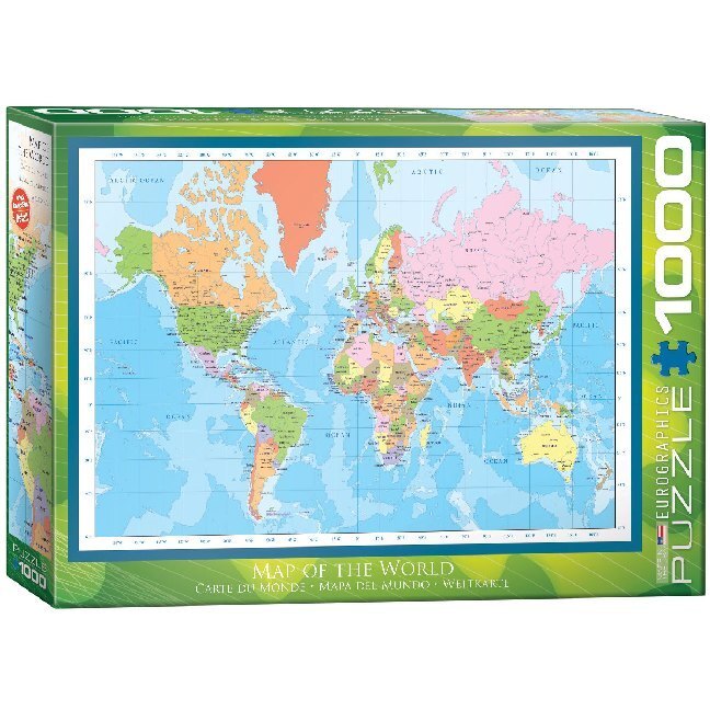 Cover: 628136612715 | Weltkarte (Puzzle) | Spiel | In Spielebox | 2020 | Eurographics