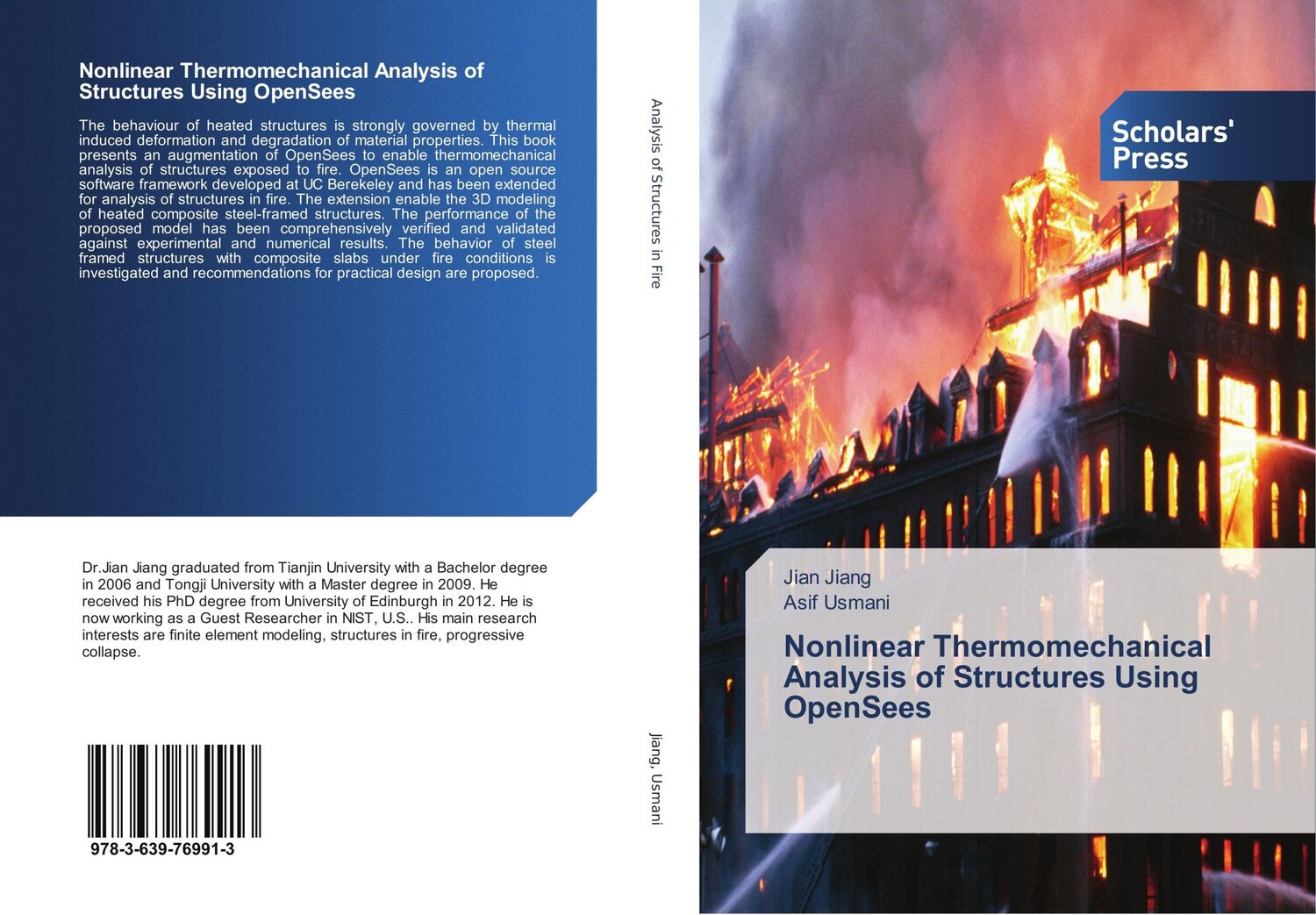 Cover: 9783639769913 | Nonlinear Thermomechanical Analysis of Structures Using OpenSees