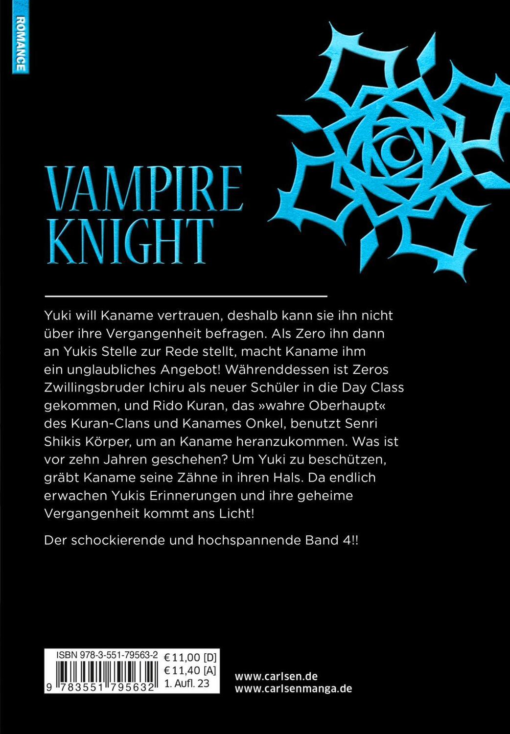 Rückseite: 9783551795632 | Vampire Knight Pearls 4 | Matsuri Hino | Taschenbuch | 384 S. | 2023