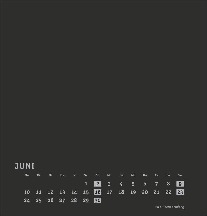 Bild: 9783756400577 | Bastelkalender 2024 Premium schwarz mittel. Blanko-Kalender zum...