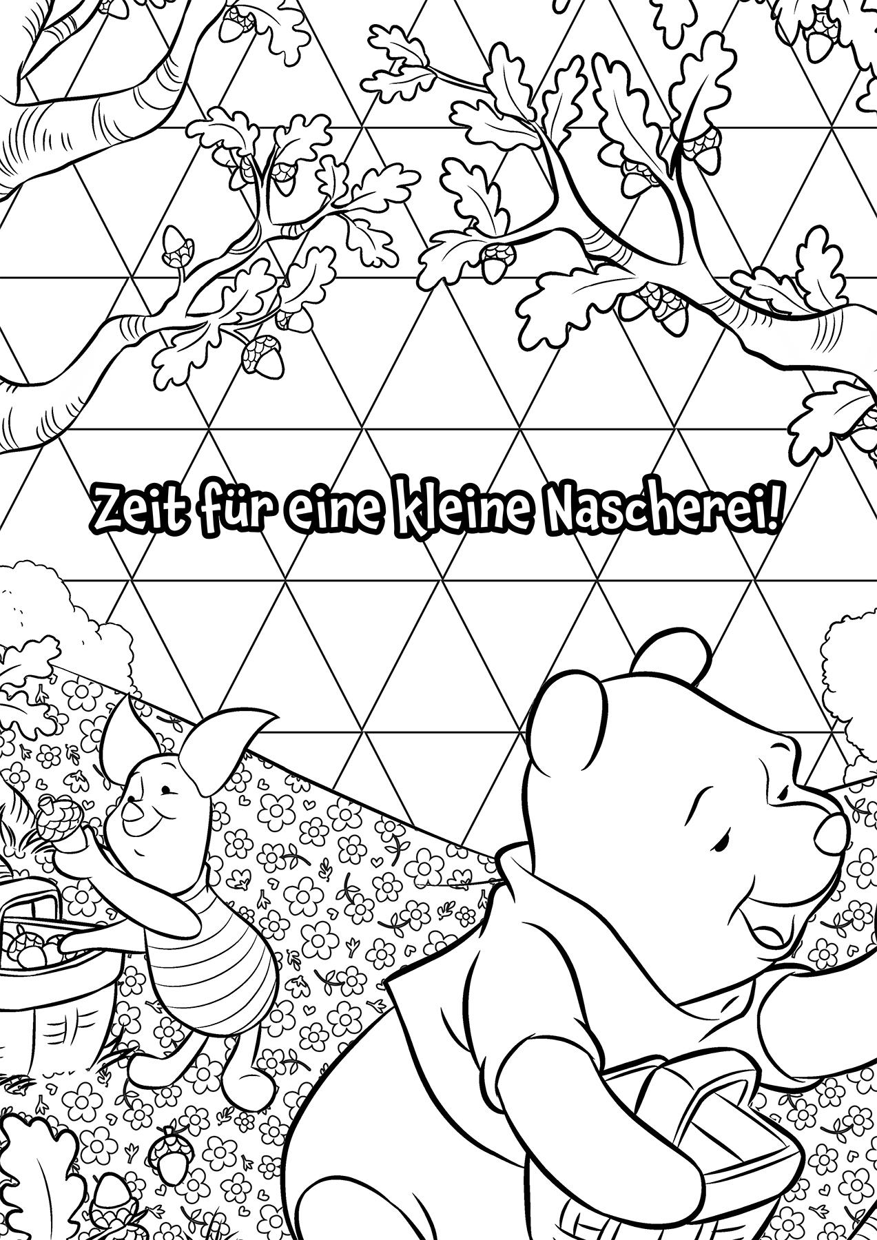 Bild: 9783833242960 | Disney Winnie Puuh: Malblock | Cover mit Goldfolienprägung | Panini