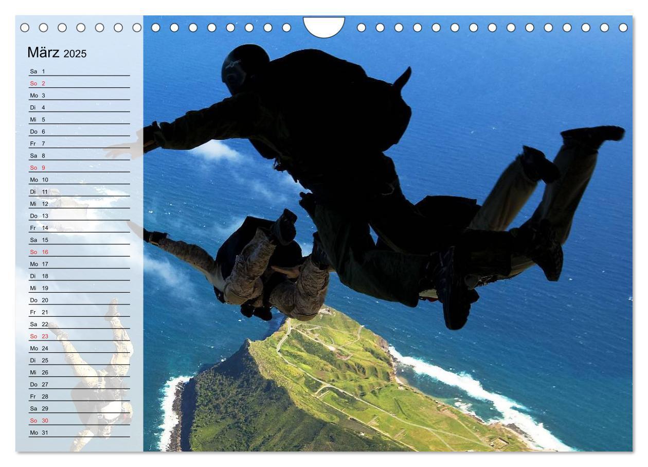 Bild: 9783435547920 | Fallschirmspringer. Absprung der U.S. Navy Seals (Wandkalender 2025...