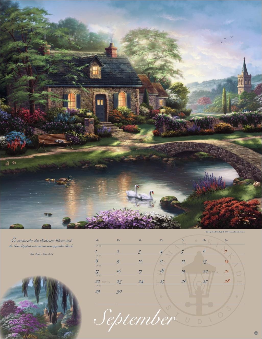 Bild: 9783756405350 | Thomas Kinkade: Land im Licht Kalender 2025 | Thomas Kinkade | 14 S.