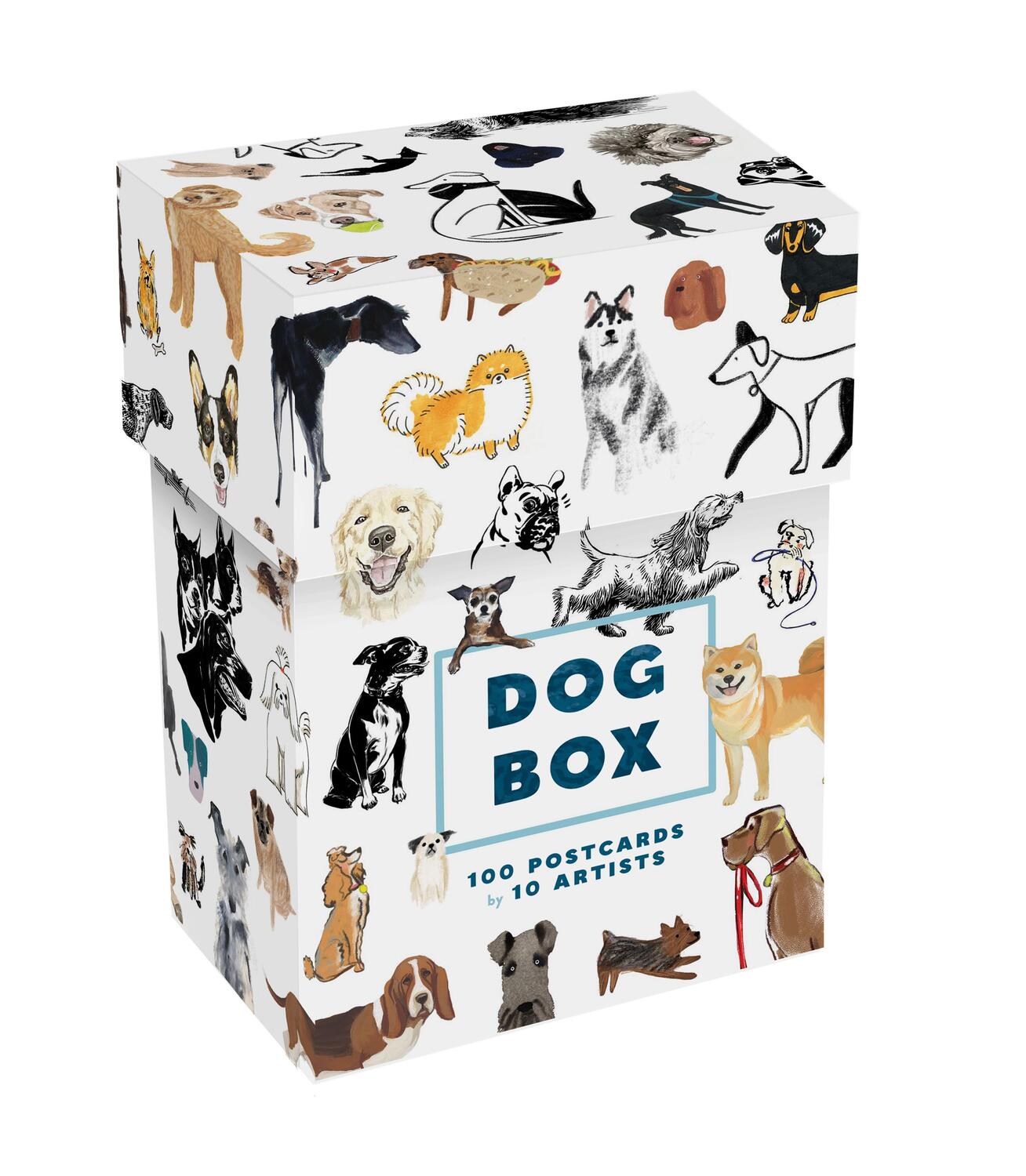 Cover: 9781648960772 | Dog Box | 100 Postcards by 10 Artists | Princeton Architectural Press