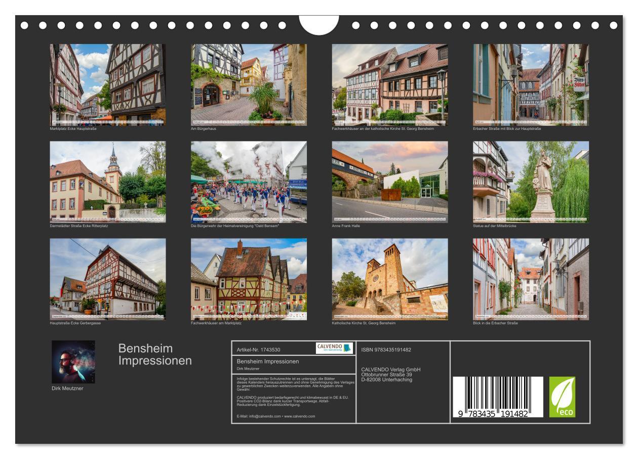 Bild: 9783435191482 | Bensheim Impressionen (Wandkalender 2025 DIN A4 quer), CALVENDO...