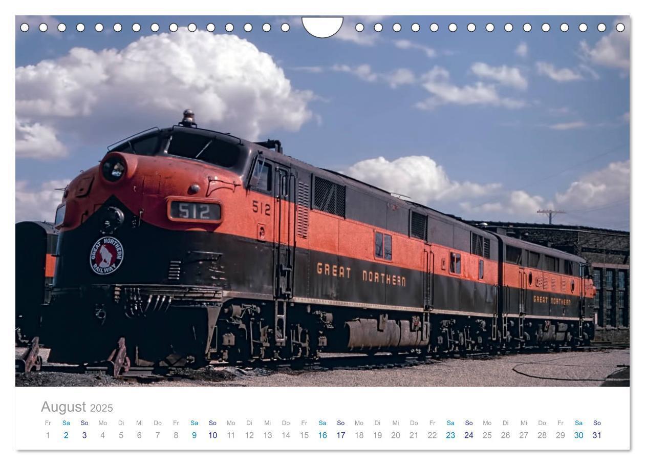 Bild: 9783435433421 | US Diesellokomotiven (Wandkalender 2025 DIN A4 quer), CALVENDO...