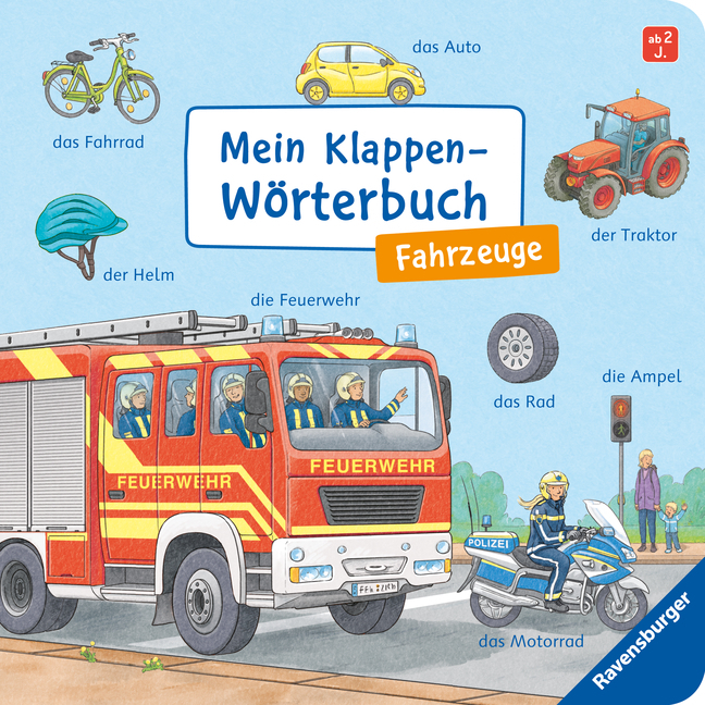 Cover: 9783473438495 | Mein Klappen-Wörterbuch: Fahrzeuge | Susanne Gernhäuser | Buch | 24 S.