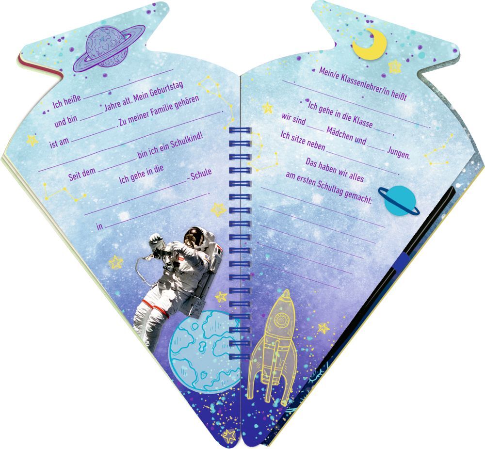 Bild: 4050003721965 | Schultüten-Kratzelbuch - Cosmic School - Hurra, endlich Schule!...