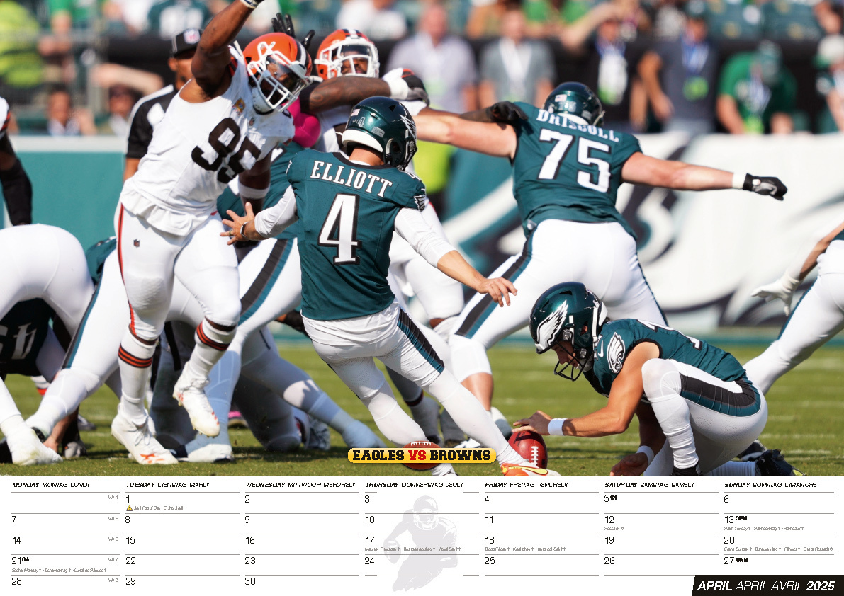 Bild: 9798893610208 | American Football Kalender 2025 | NFL Kalender | Kalender | 14 S.