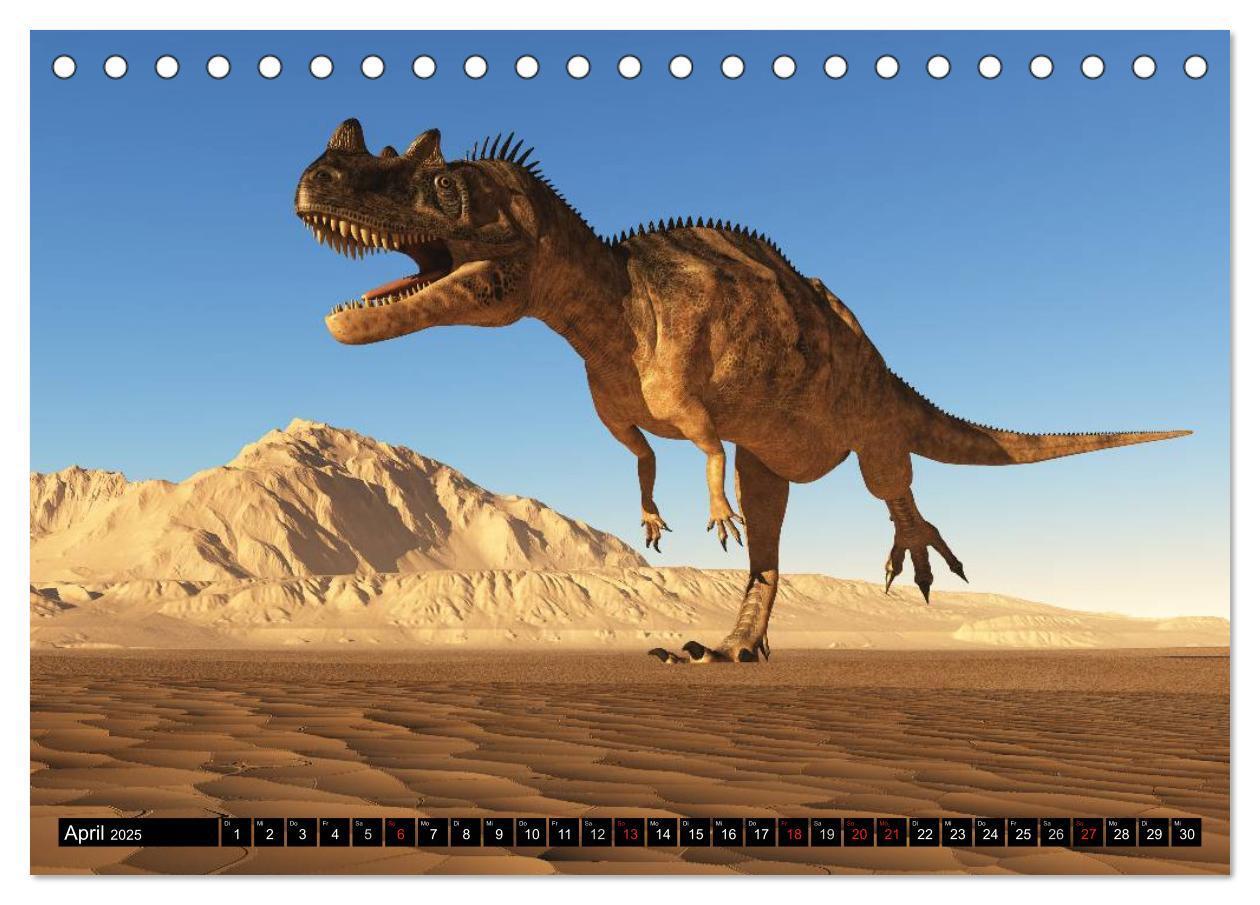 Bild: 9783435567058 | Dinosaurier. Urzeitliche Giganten (Tischkalender 2025 DIN A5 quer),...