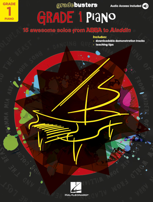 Cover: 888680909055 | Gradebusters Grade 1 - Piano | 15 awesome solos from ABBA to Aladdin