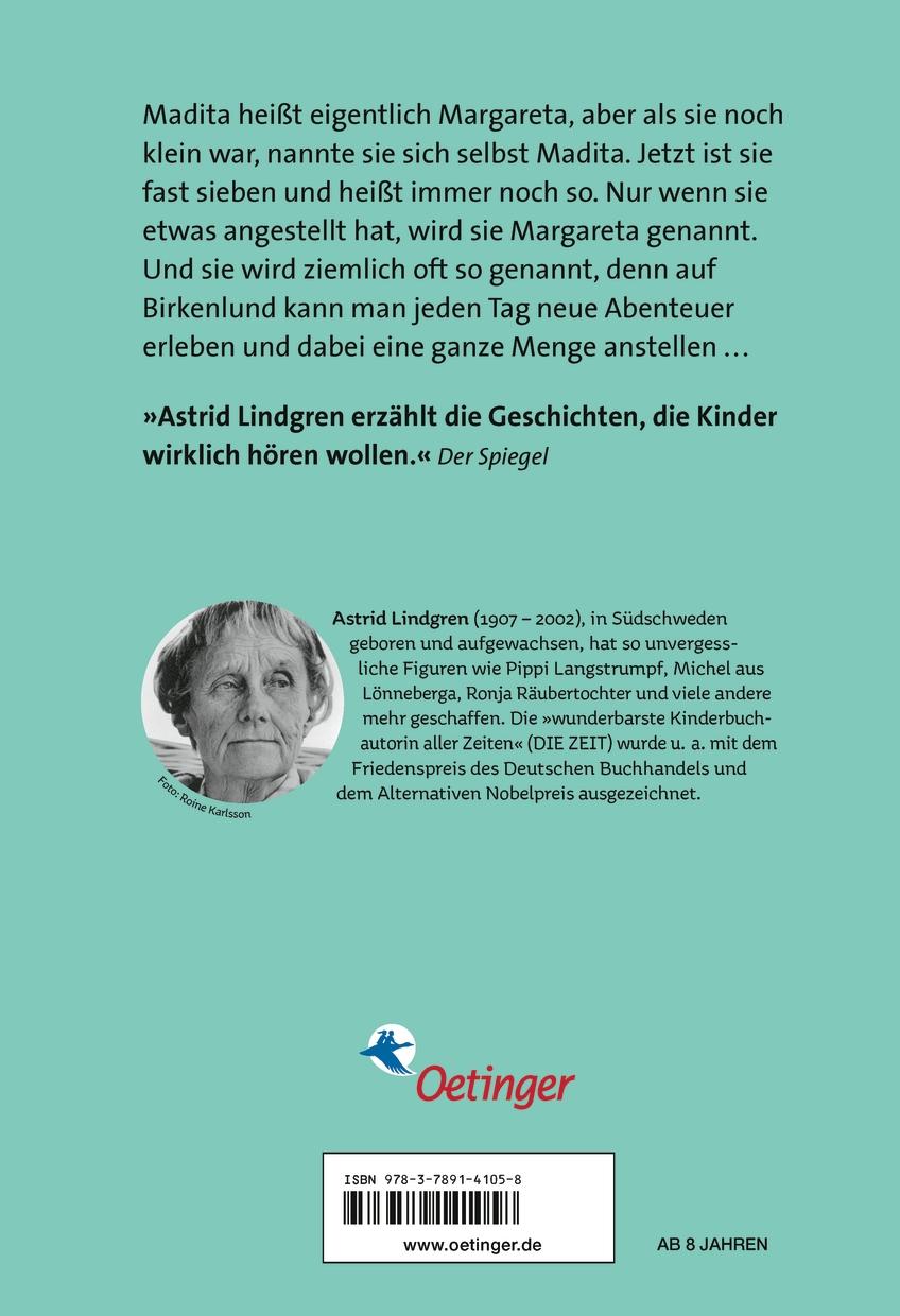 Rückseite: 9783789141058 | Madita | Astrid Lindgren | Buch | Madita | 168 S. | Deutsch | 1990