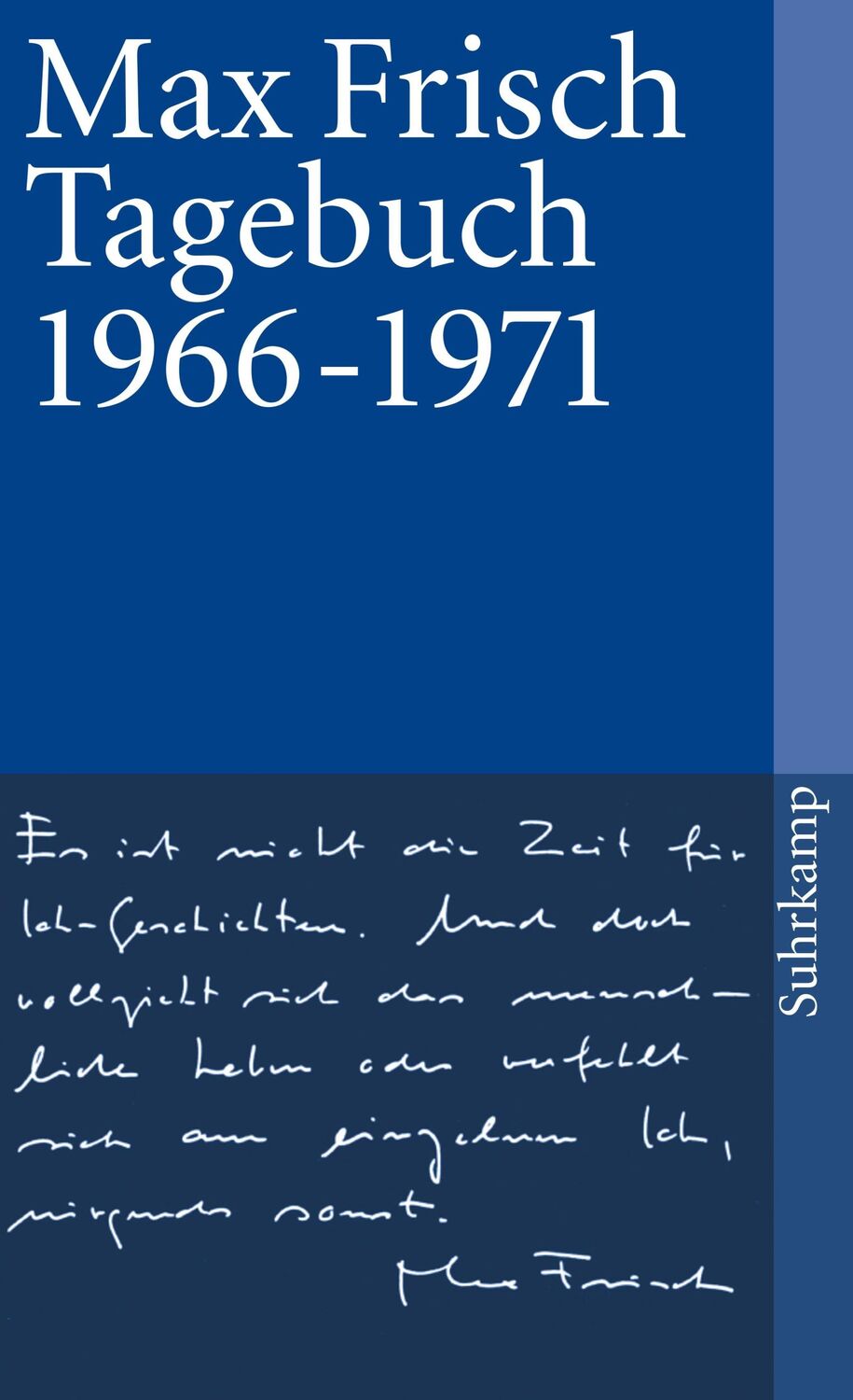 Cover: 9783518367568 | Tagebuch 1966-1971 | Max Frisch | Taschenbuch | 448 S. | Deutsch