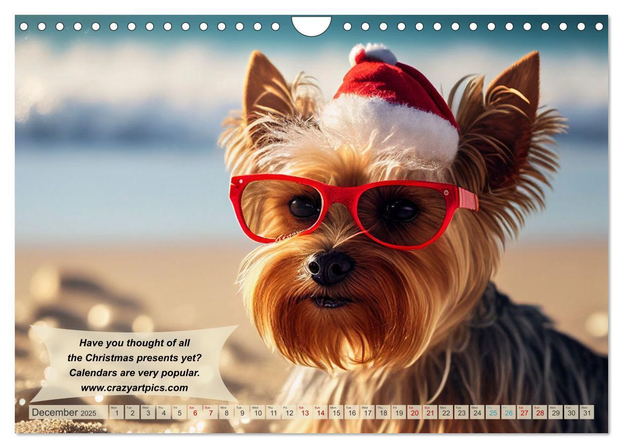 Bild: 9781325986002 | Great fun for Yorkshire Terrier lovers (Wall Calendar 2025 DIN A4...