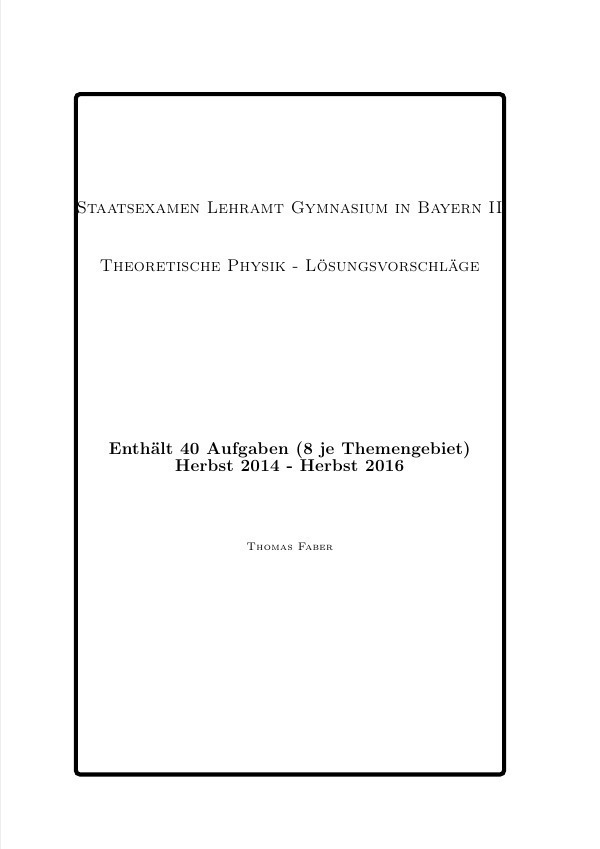 Cover: 9783741841729 | STAATSEXAMEN LEHRAMT GYMNASIUM IN BAYERN II | Thomas Faber | Buch